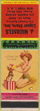 Matchbook Cover - J Michaels Liquor New York City pinup