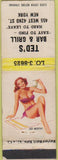 Matchbook Cover - Ted's Bar  and  Grill New York City Pinup