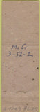 Matchbook Cover - Ted's Bar  and  Grill New York City Pinup