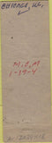 Matchbook Cover - 919 Club girlie pinup Chicago IL WORN LL25