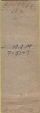 Matchbook Cover - Jolly Joe's Inn Chicago IL pinup WORN