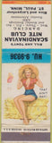Matchbook Cover - Scandinavian Nite Club St Paul MN pinup WEAR