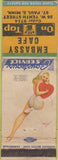 Matchbook Cover - Embassy Cafe St Paul MN pinup WEAR