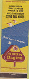 Matchbook Cover - Dayton Tires Glen Tire Sales Muncie IN