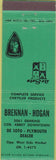 Matchbook Cover - Brennan Hogan De Soto Plymouth Cleveland OH