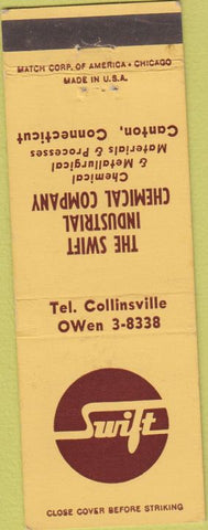 Matchbook Cover - Swift Industrial Chemical Canton CT