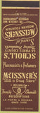 Matchbook Cover - Scholl's Meissner's Fountain drugs La Porte IN