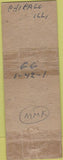 Matchbook Cover - Henry's Palm Gardens Chicago IL Pinup TAPED POOR Arrow