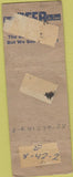 Matchbook Cover - Old Heidelberg Tavern Salt Lake City UT pinup WORN