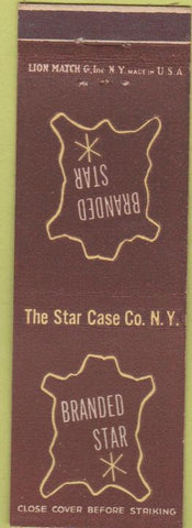 Matchbook Cover - Branded Star Case New York leather goods