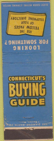Matchbook Cover - Yellow Pages CT Connecticut phone book