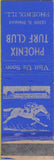 Matchbook Cover - Phoenix Turf Club Phoenix IL horse racing WEAR