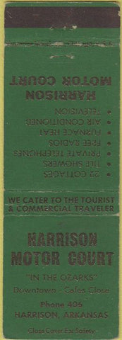 Matchbook Cover - Harrison Motor Court Harrison AR