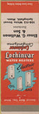 Matchbook Cover - Lochinvar Water Heaters Elmer Wellman Springfield MA
