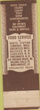 Matchbook Cover - Armstrong Railroad News Boston MA