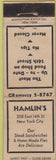 Matchbook Cover - Hamlin's New York City Safety First WEAR