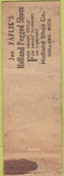 Matchbook Cover - Joe Faflik Cleveland OH Federal Long WEAR Cleveland OH