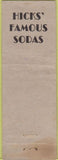 Matchbook Cover - H Hicks Son New York City Steamer Baskets Long