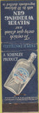 Matchbook Cover - Silver Wedding Gin WEAR