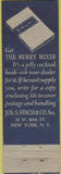 Matchbook Cover - Silver Wedding Gin WEAR
