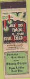 Matchbook Cover - Shanty Shops Federal long WORN New York City