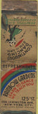 Matchbook Cover - Rainbow Gardens New York City girlie long WORN