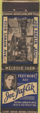 Matchbook Cover - Joe Faflik Cleveland OH Federal Long WEAR Cleveland OH