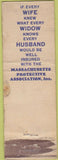 Matchbook Cover - Ralph Harman Insurance Federal long Richmond VA POOR