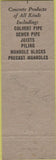 Matchbook Cover - Concrete Sectional Culvert Fargo Devils Lake Grand Forks ND