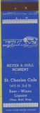 Matchbook Cover - St Charles Cafe NO TOWN