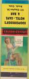 Matchbook Cover - Cooperrider's Hotel Cafe Bar Brush CO pinup