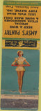 Matchbook Cover - Amsy's Pantry Fort Wayne IN pinup TAPED WORN