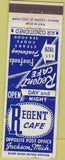 Matchbook Cover - Regent Cafe Jackson MI