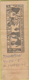 Matchbook Cover - Menu Cafe Indianapolis IN pinup WEAR