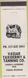 Matchbook Cover - Vassar Taxidermy Tanning Vassar MI