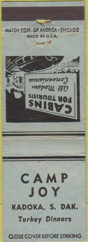 Matchbook Cover - Camp Joy Kadoka SD