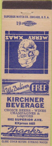 Matchbook Cover - Kirchner Beverage Chicago? Christmas