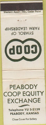 Matchbook Cover - Peabody COOP Peabody KS WEAR farm