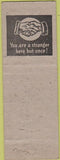 Matchbook Cover - Bob's Bar Lounge Greybull WY cowboy WEAR