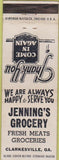 Matchbook Cover - Jenning's Grocery Clarkesville GA