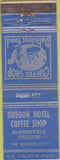 Matchbook Cover - Oregon Hotel Coffee Shop McMinnville OR Advance WEAR