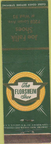Matchbook Cover - Florsheim Shoes Joe Faflik Shoes Cleveland OH Feature