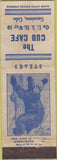 Matchbook Cover - The Cub Cafe Gunnison CO WORN