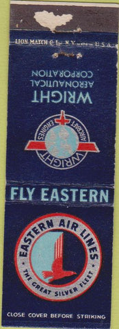 Matchbook Cover - Eastern Airlines Silver Flett WORN