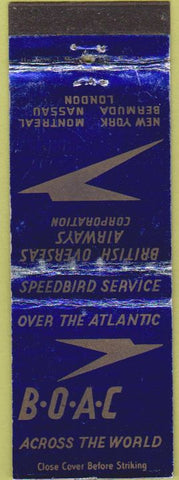 Matchbook Cover - British Airways Bermuda Nassau London WEAR