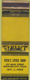 Matchbook Cover - Cecil's Little Shop Redwood City CA WEAR
