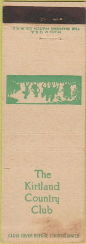 Matchbook Cover - Kirtland Country Club Cleveland OH STAINING