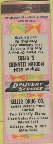 Matchbook Cover - Keller Drug Co Minneapolis? MN Ohleen's Milk WEAR