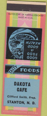 Matchbook Cover - Dakota Cafe Stanton ND