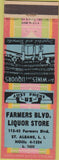 Matchbook Cover - Farmers Blvd Liquor Store St Albans LI NY